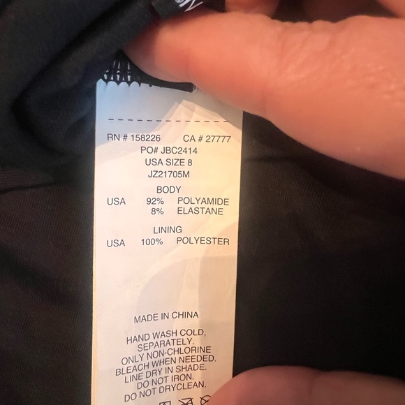 Jantzen Black Ruffle One-Piece Swimsuit - Size 8 - Picture 5 of 5